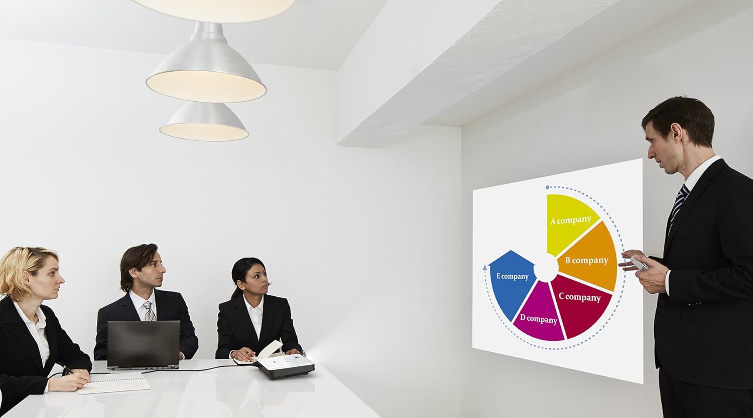 Epson EB-1780W PowerLite Ultra-mobile business Wireless WXGA 3LCD Projector - Image 6