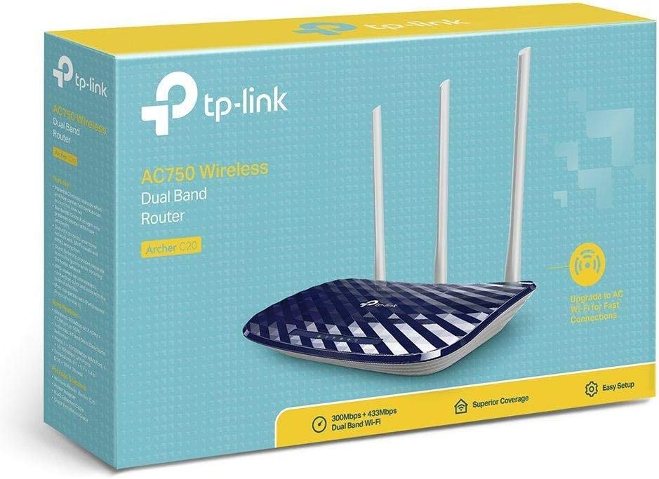 TP-Link AC750 Wireless Dual Band Router - TL-ARCHER C20
