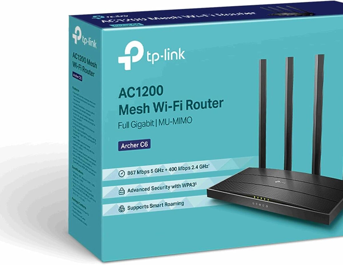 TP-Link AC1200 Wireless MU-MIMO Gigabit Router - TL-ARCHER C6