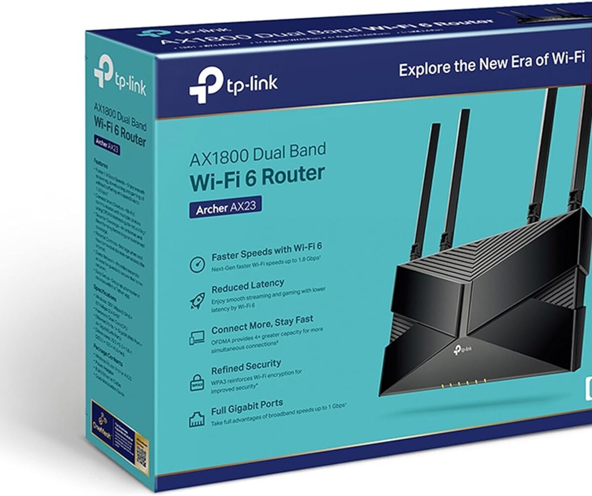 TP-Link AX1800 Dual-Band Wi-Fi 6 Router - TL-ARCHER AX23
