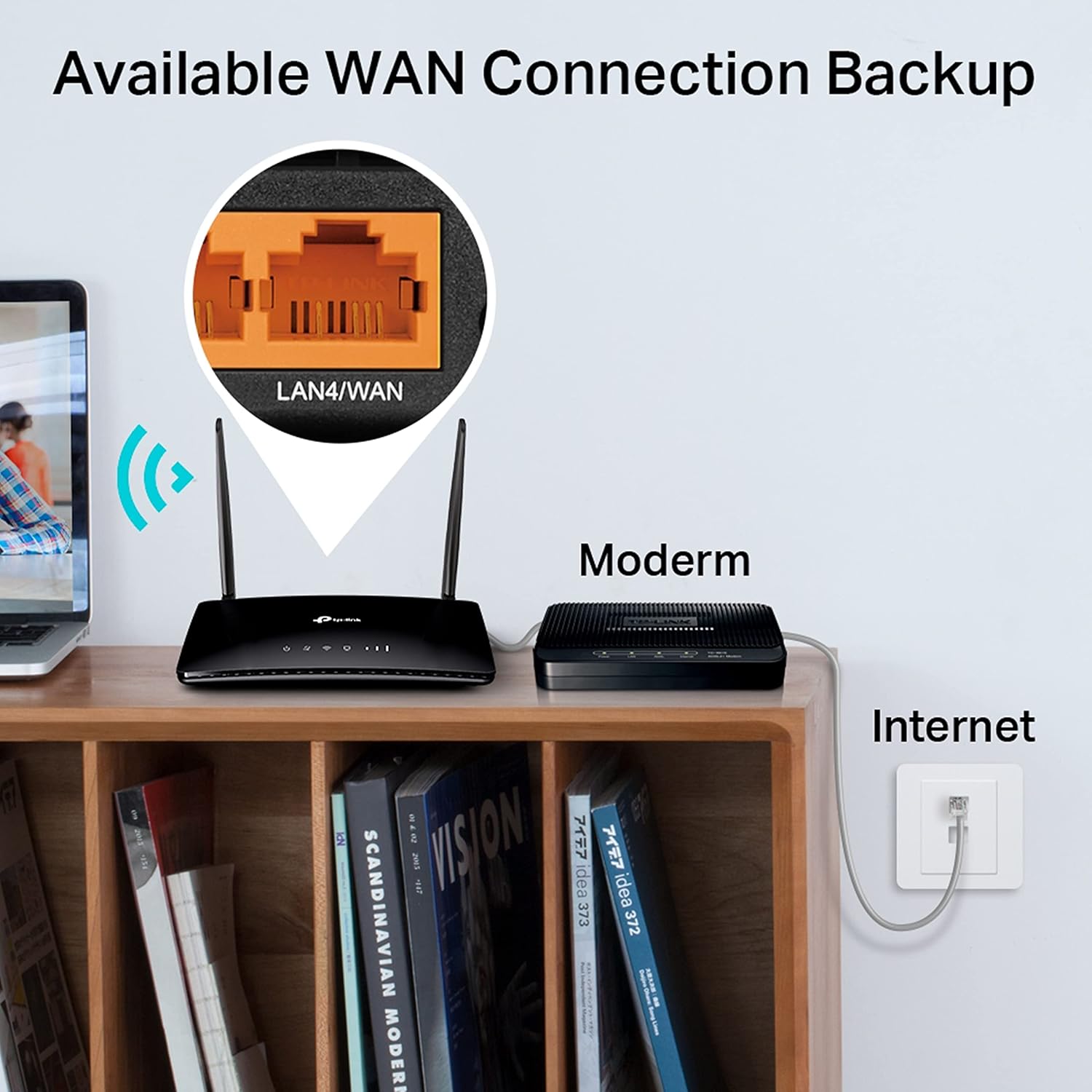 TP-Link AC750 Wireless Dual Band 4G LTE Router - TL-ARCHER MR200 - Image 6