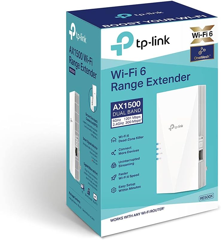 TP-Link AX1500 Wi-Fi 6 Range Extender - TL-RE505X