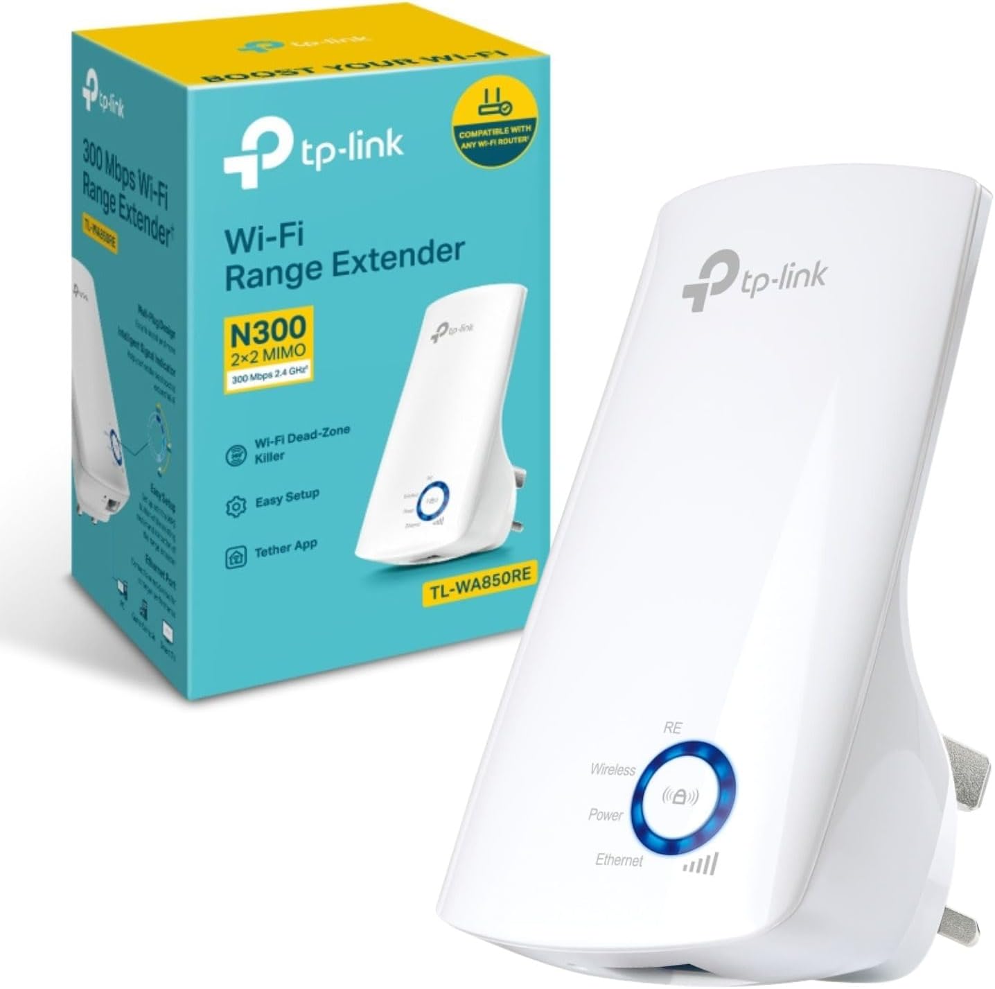 TP-Link 300Mbps Wi-Fi Range Extender - TL-WA850RE