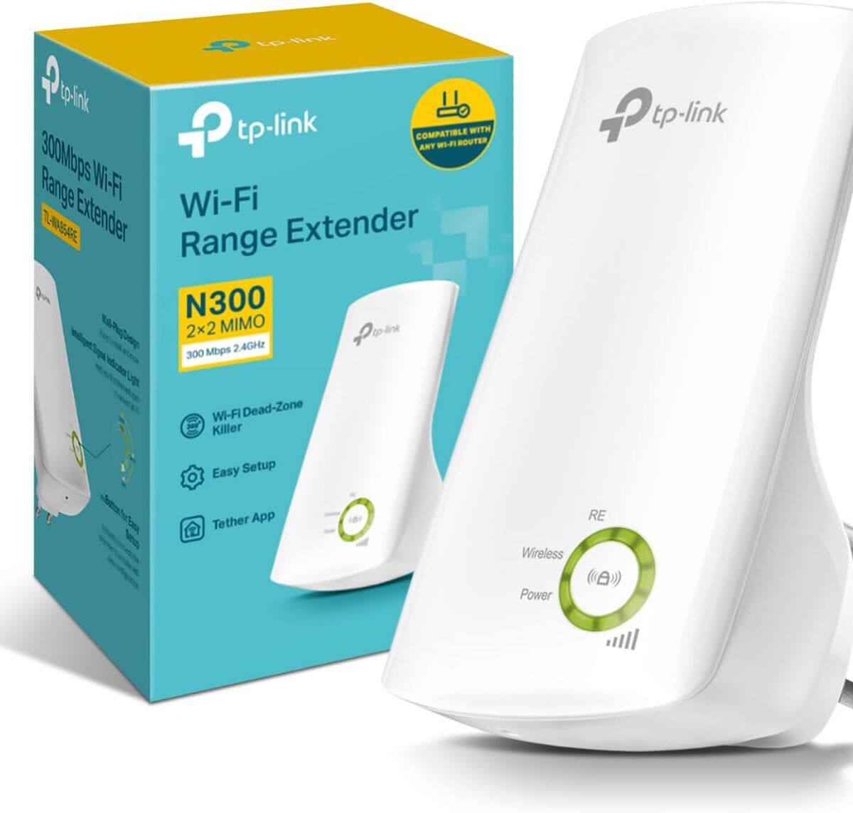 TP-Link 300Mbps Wi-Fi Range Extender - TL-WA854RE