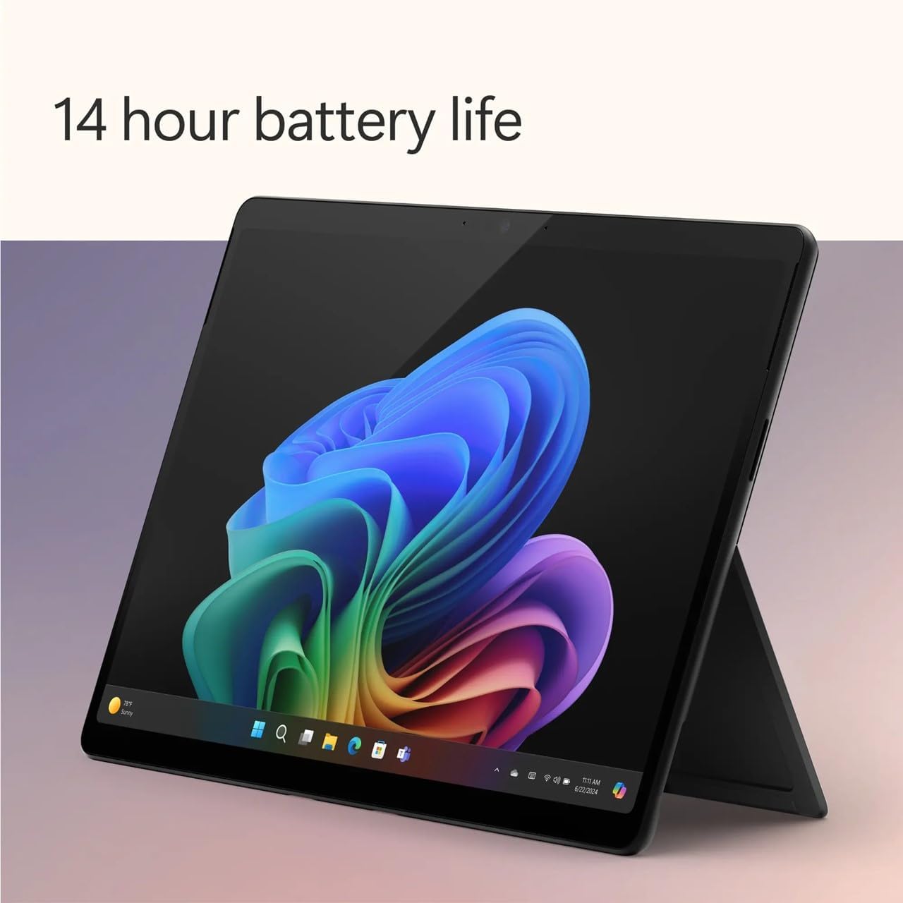 Microsoft surface pro 11 - Snapdragon X elite , 16GB RAM LPDDR5 (Onboard), 512GB SSD, 13” Windows 11 home, Black, 1 Year Warranty