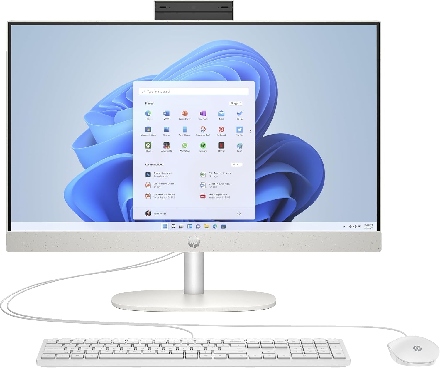 HP AIO 24-CB1025NH CORE I5-1235U|8GB|512SSD|DOS|23.8"|WHITE