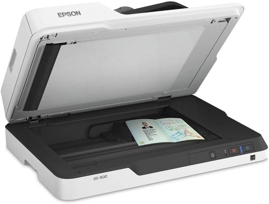 Epson Workforce DS-1630, Flatbed Scanner, Intelligent Colour, scanning wide range image document,25 ppm scanning Speed, USB 3.0 Connectivity - Image 3