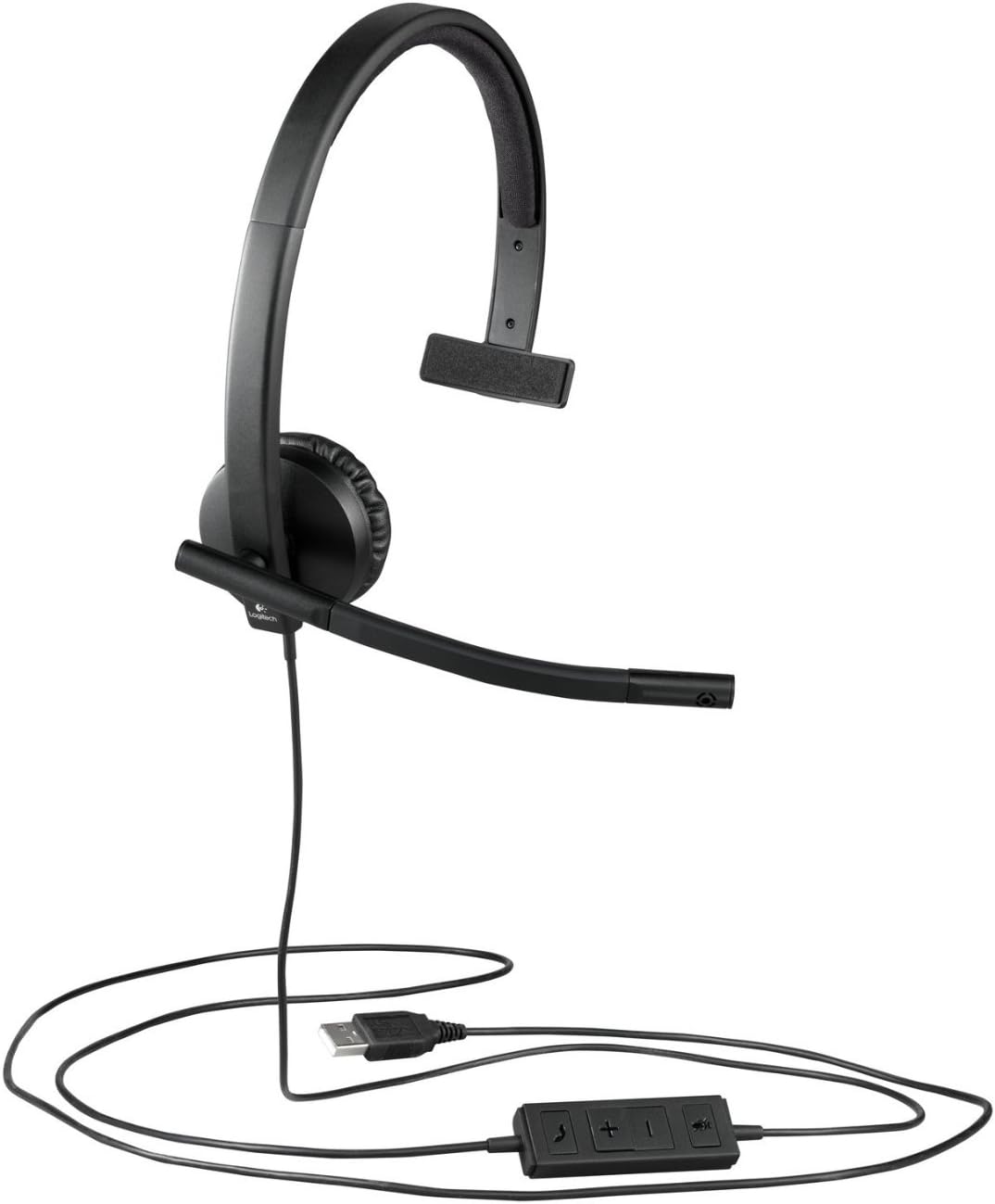 Logitech H570e Wired Headset, Mono Headphones
