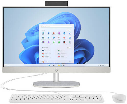 HP All-in-One 24-CR1002 PC, Core ULTRA 7-155U ,16GB DDR4-3200 RAM, 512GB SSD SHELL WHITE,1 Year Warranty