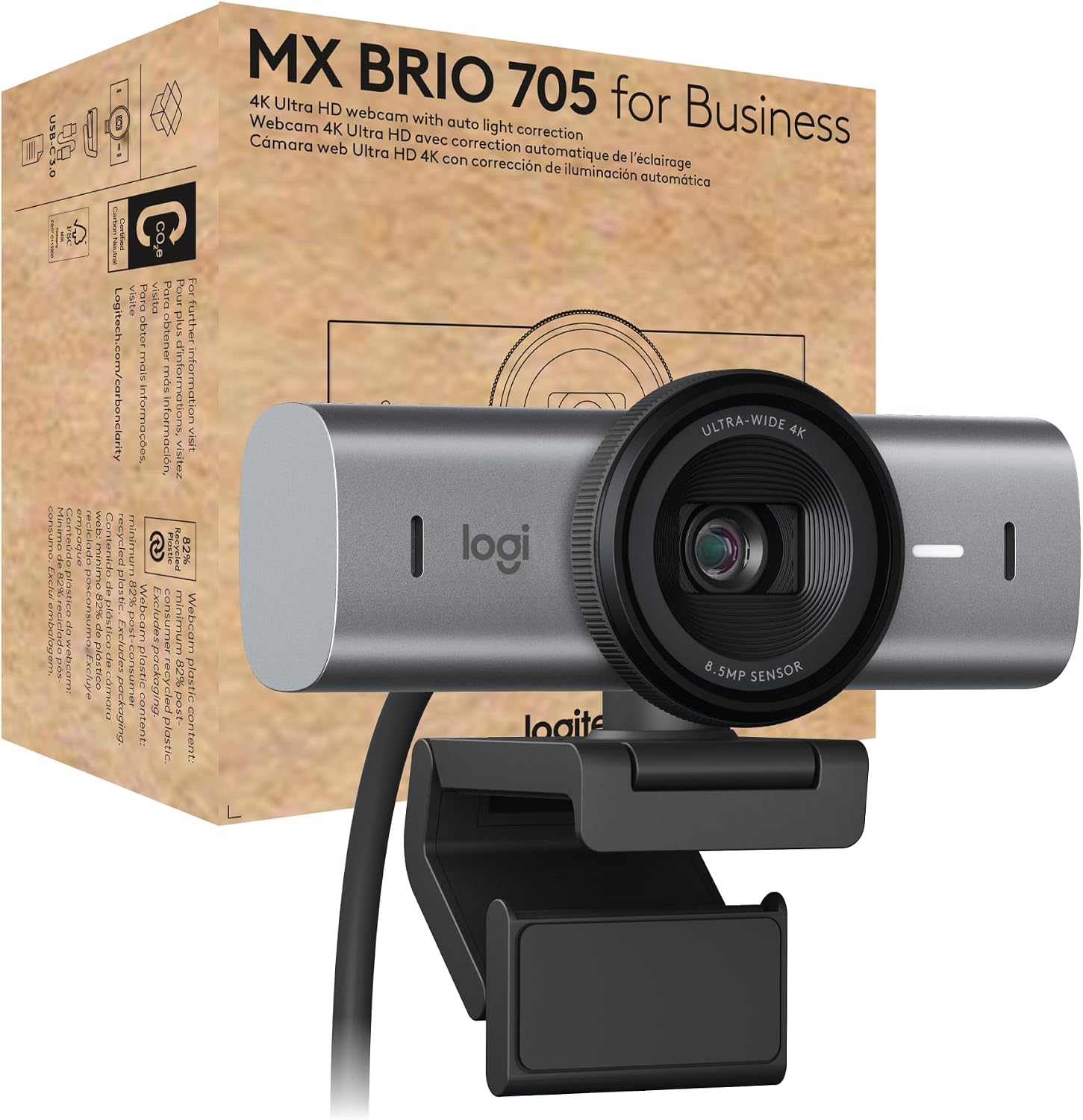 Logitech MX Brio 705 4K Webcam for Business